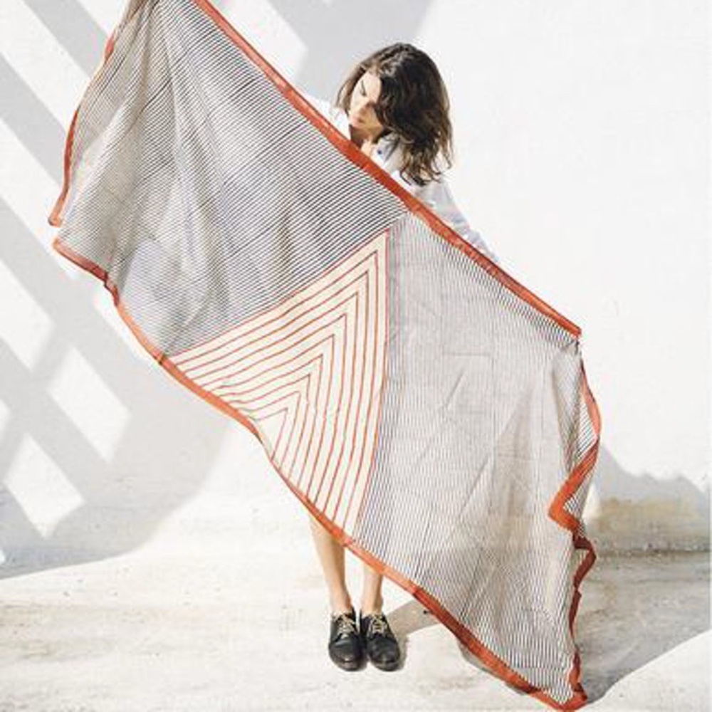 Block Shop Textiles Scarf silk cotton